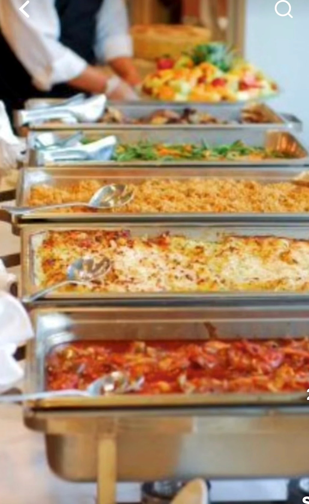 A generous Victorious catering buffet